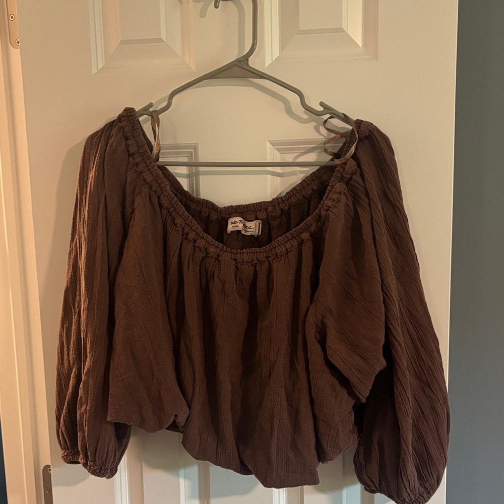 Free People Brown Blouse